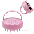 Brosse de shampooing de shampooing à cheveux du cuir de cuir du cuir de cheveux massage des cheveux en silicone